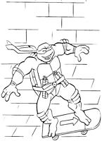 kolorowanki Wojownicze Żółwie Ninja Michelangelo numer  53